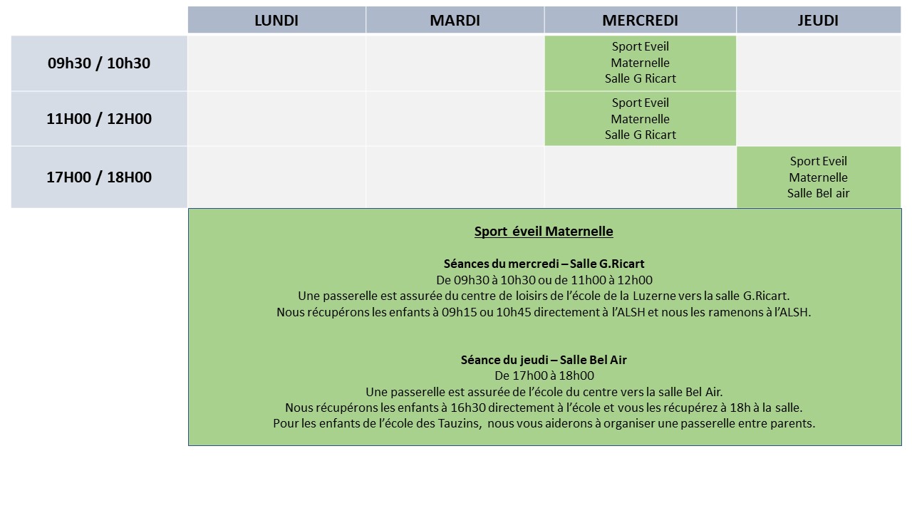 plannning maternelle 2023-2024